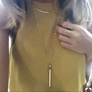 Stella & Dot Jewelry - Rebel Pendent Gold Stella & Dot Jewelry - Rebel Pendent Gold